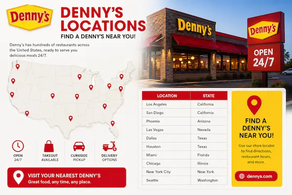 Denny's Locations 2026 1 Denny's locations