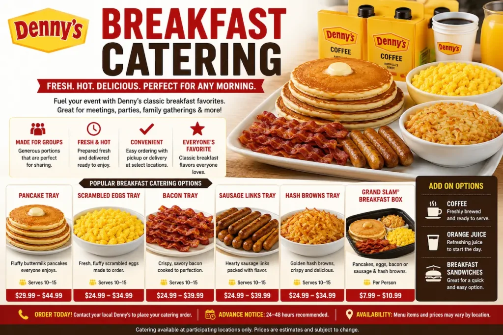 Denny's Menu Catering | Prices, Party Platters, Breakfast Catering & Group Orders 2 Denny's catering menu