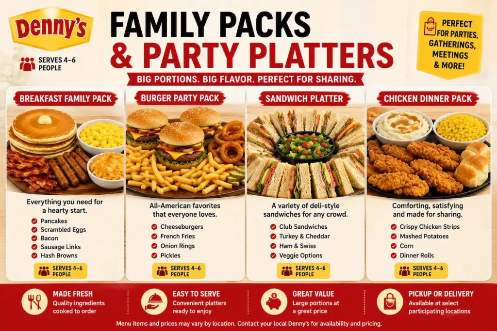 Denny's Menu Catering | Prices, Party Platters, Breakfast Catering & Group Orders 4 dennys catering menu