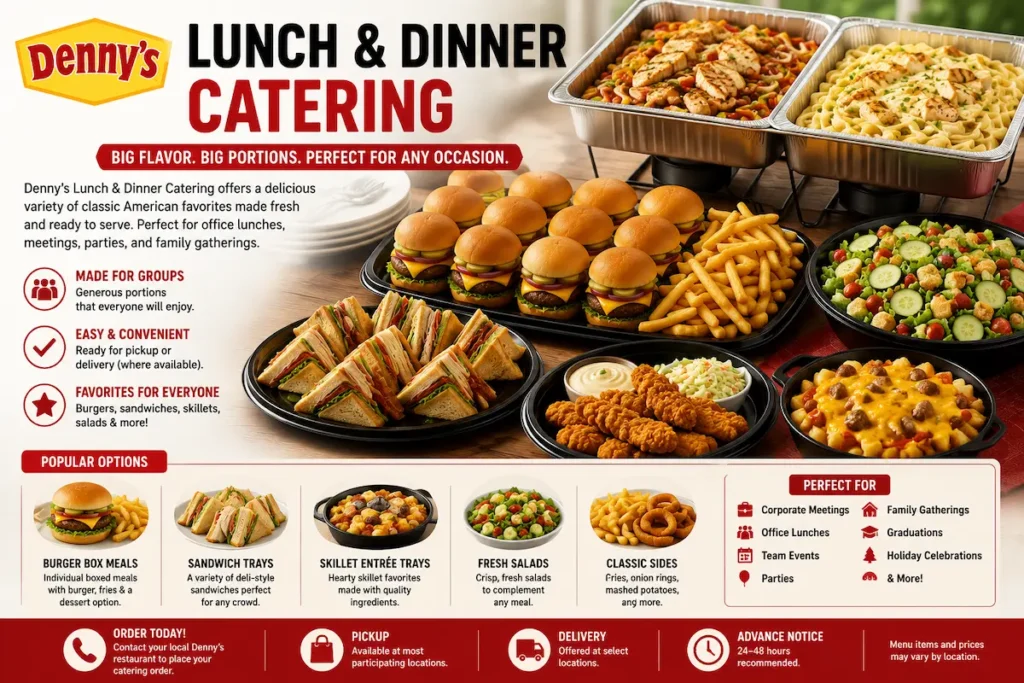 Denny's Menu Catering | Prices, Party Platters, Breakfast Catering & Group Orders 3 Denny's catering menu