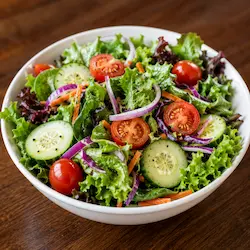 Denny's Burgers Nutrition – Calories, Protein & Nutrition Facts 5 Healthy burger choices at Denny's served with a side salad