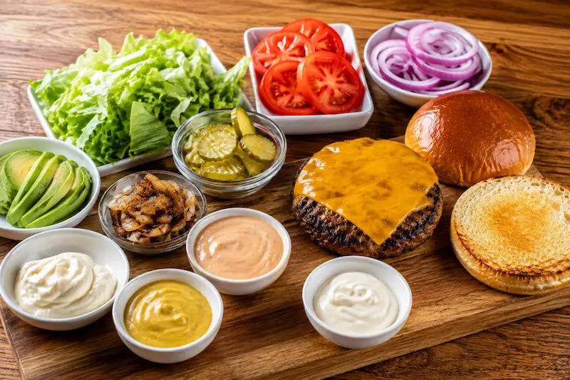 Denny's Burgers Nutrition – Calories, Protein & Nutrition Facts 8 Customizing a Denny's burger with fresh vegetables and healthy toppings